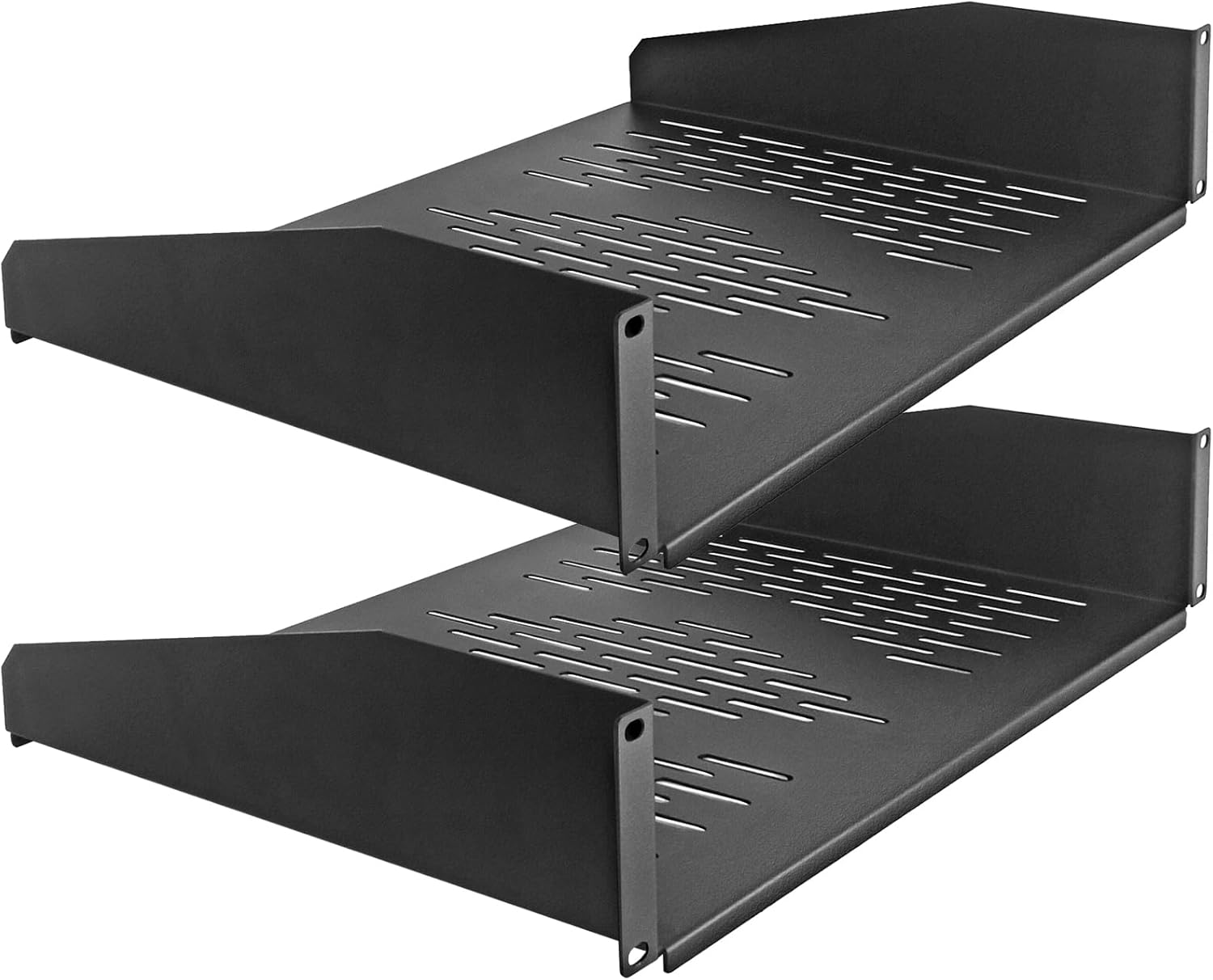 RIVECO 2U Rack Shelves for 19 Inch Server Racks - Durable Design