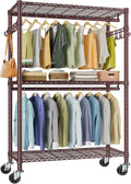 VIPEK R2 Plus Bronze 3-Tier Rolling Clothes Rack - Heavy Duty