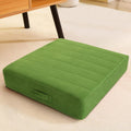 22in Green Square Floor Pillow Seating for Adults and Kids - Thick