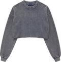 Hixiaohe Womens Cropped Sweatshirts for Vintage Style Lovers