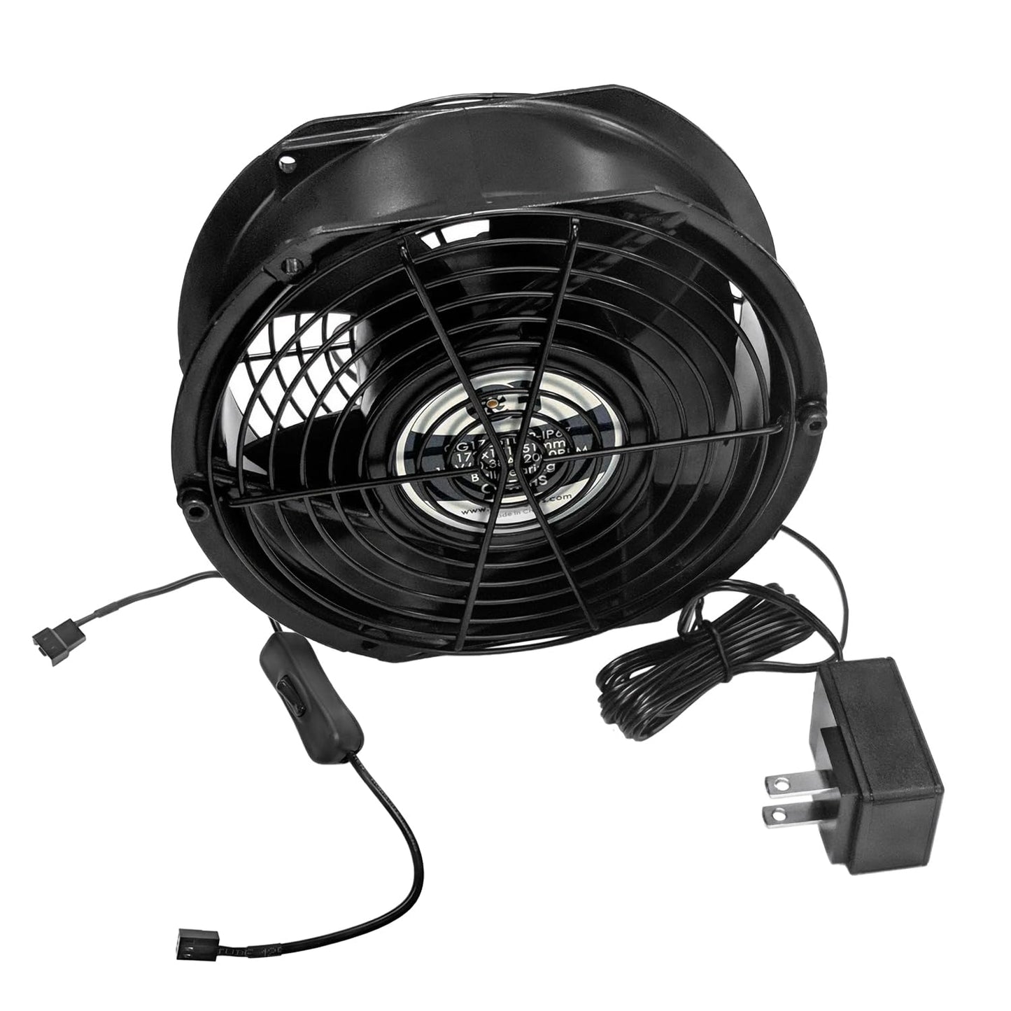 Coolerguys 7in Waterproof Fan with Power Supply for All Needs