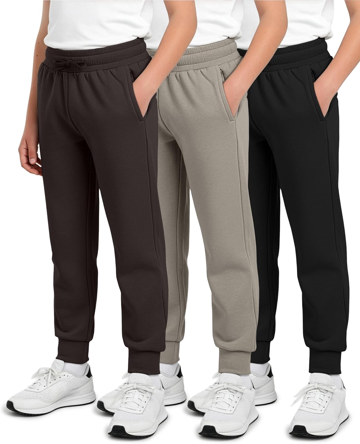 Boys' Cotton Fleece Jogger Sweatpants - Active Athletic Pants