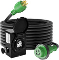 RVGUARD Emergency Power Combo Kit 100 ft 30 Amp Cord - Backup Ready