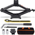 Scissor Car Jack 2 Ton Tire Changing Kit - Emergency Trunk Kit