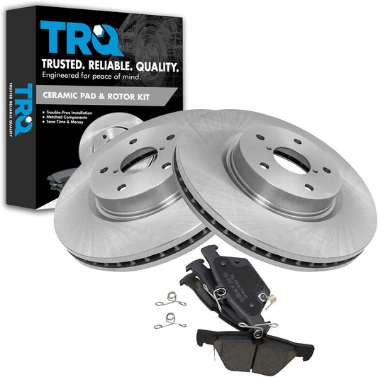 TRQ Rear Brake Pad & Rotor Kit for Subaru Legacy & Outback