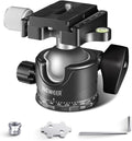 NEEWER Low Profile Camera Tripod Ball Head - Stable 33lb Load
