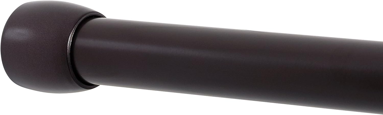 Neverrust Aluminum Shower Rod, 48-76, Bronze