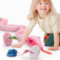 Giant Stuffed Snake Plush with Babies & Eggs - 80in Cuddle Toy