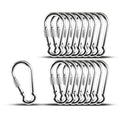 KINLINK 15 Pack Screw Locking Carabiner 3.54 in - Heavy Duty Clips