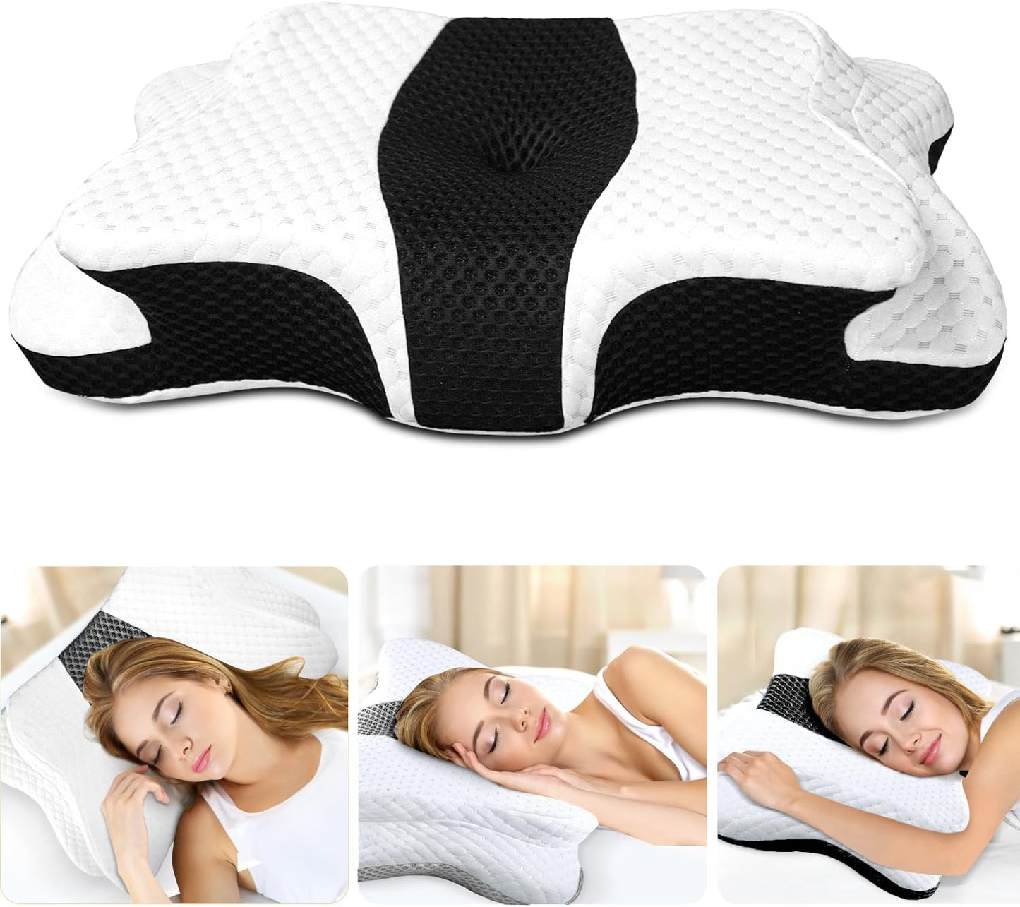 Memory Foam Cervical Pillow for Neck and Shoulder Pain Relief