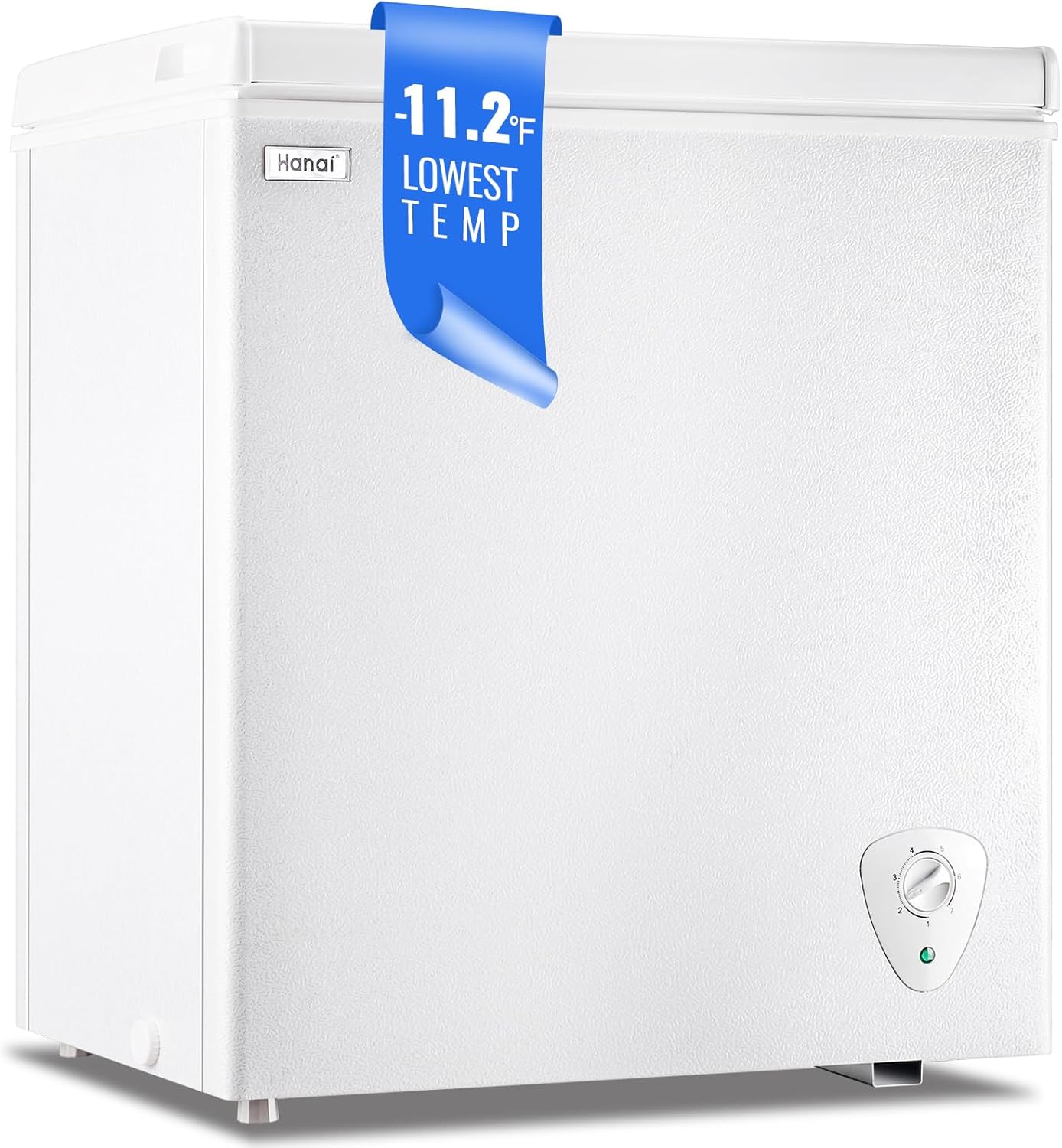 WANAI Chest Freezer Compact Deep Freezer for Home and Office