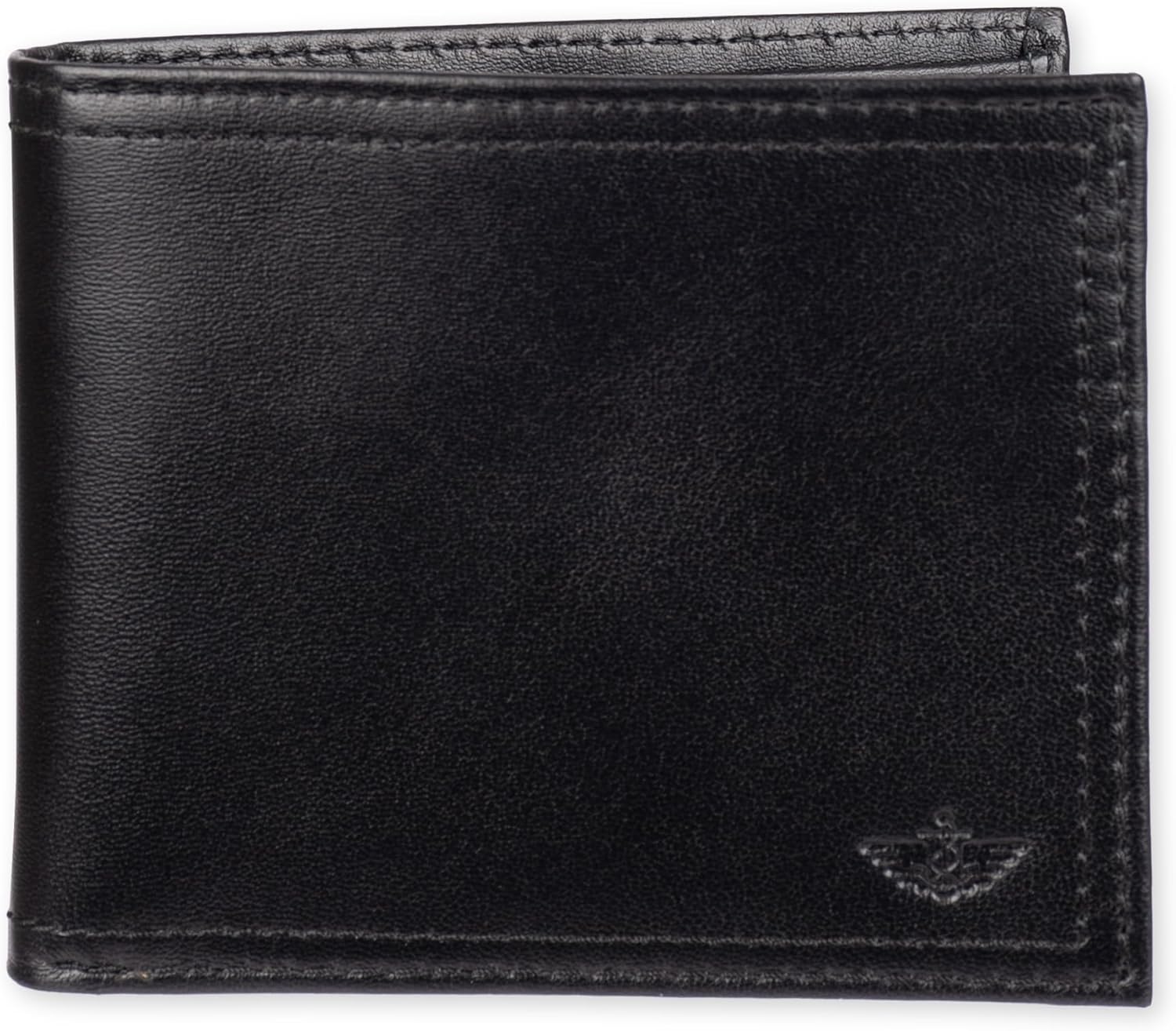 Dockers Men's Bifold Leather Wallet with RFID Blocking Security