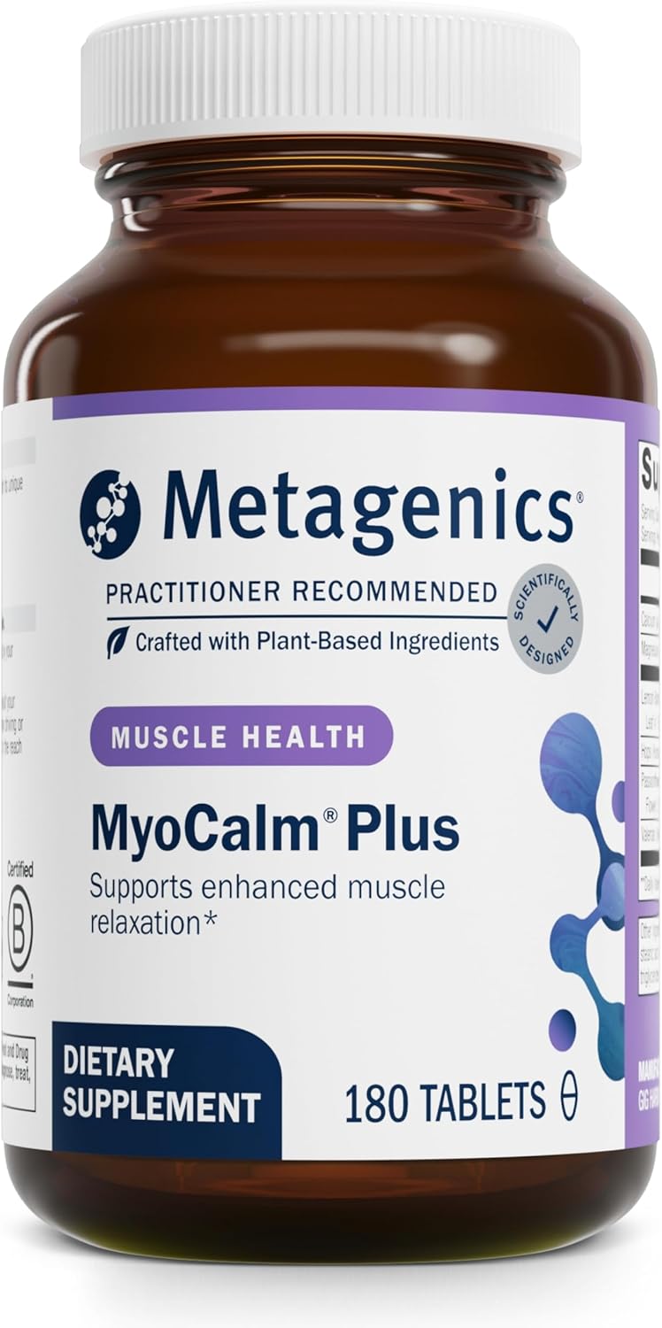 MyoCalm Plus for Muscle Relaxation & Stress Support - 180 Tablets