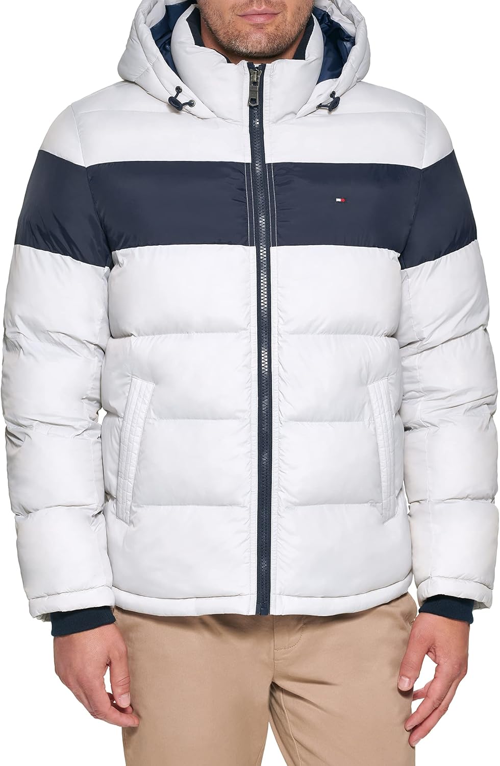 Tommy Hilfiger Men's Down Alternative Hooded Puffer Jacket