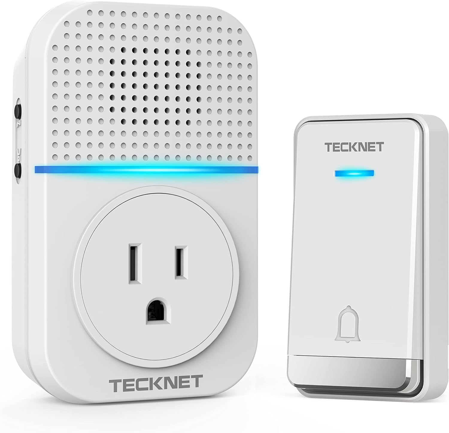 TECKNET Self-Powered Wireless Doorbell - 1300ft Range, IP66 Waterproof