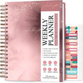Large Hourly Schedule Planner 8x10.4 Rose Gold - Undated