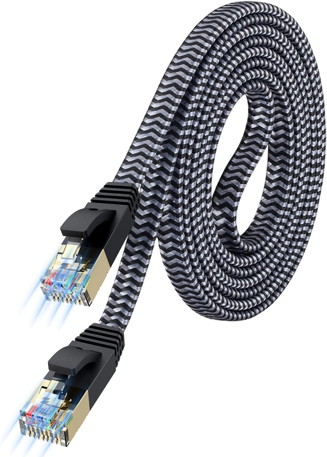 Cat 7 Ethernet Cable 150ft - High Speed Flat Internet Cable