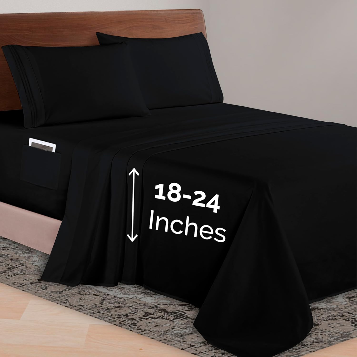 Elegant Comfort California King Deep Pocket Microfiber Sheet Set