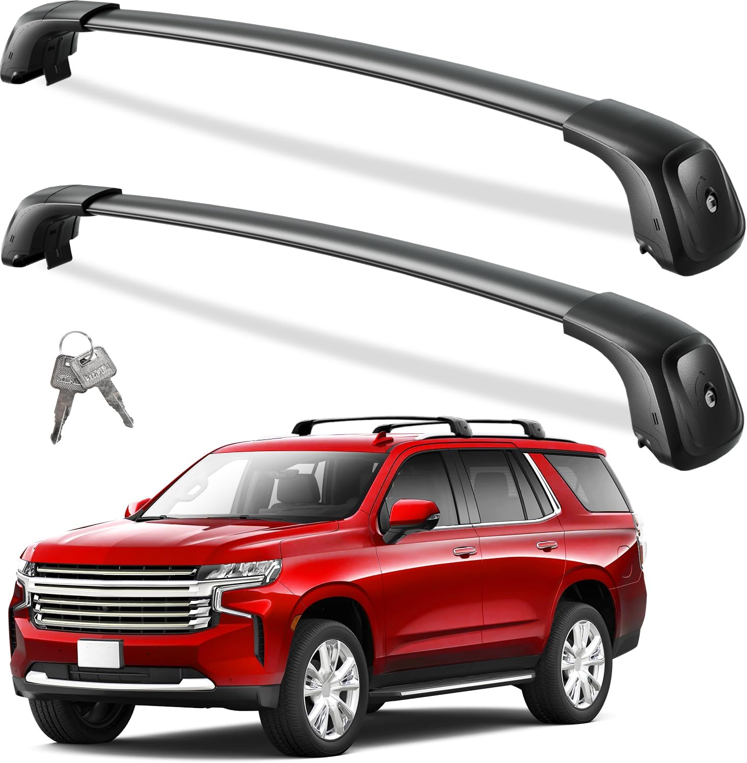 Heavy Duty Roof Rack Cross Bars for Chevy Suburban & Tahoe