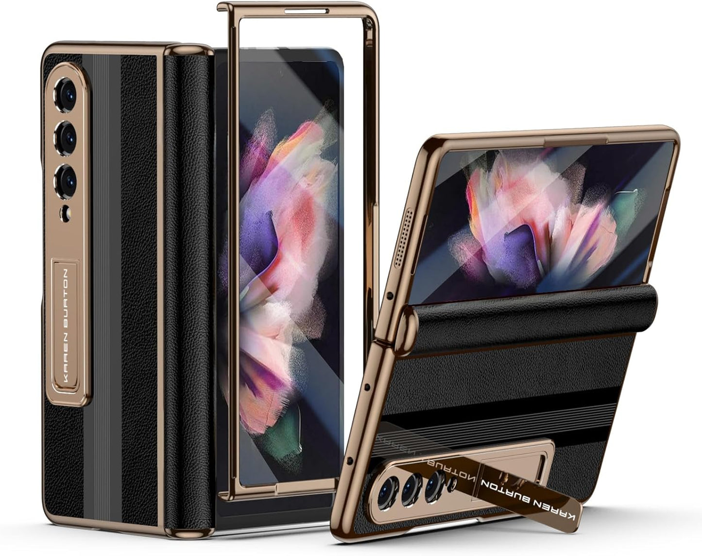 Luxury Genuine Leather Case for Samsung Galaxy Z Fold 3 Phone