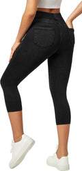 IUGA Jeggings for Women Pull On Capri Jeans High Waisted - Stretchy !!