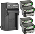 Kastar 4-Pack SB-L220 Battery and Charger for Samsung Cameras