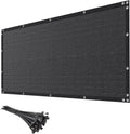 8ft x 50ft Black Privacy Screen Fence 90% Blockage - Heavy Duty Yard