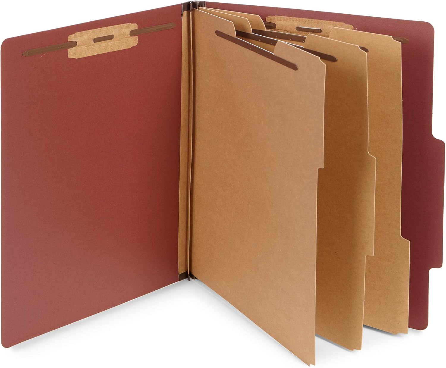 Red Classification Folders with 2 Inch Expansions for Organizing