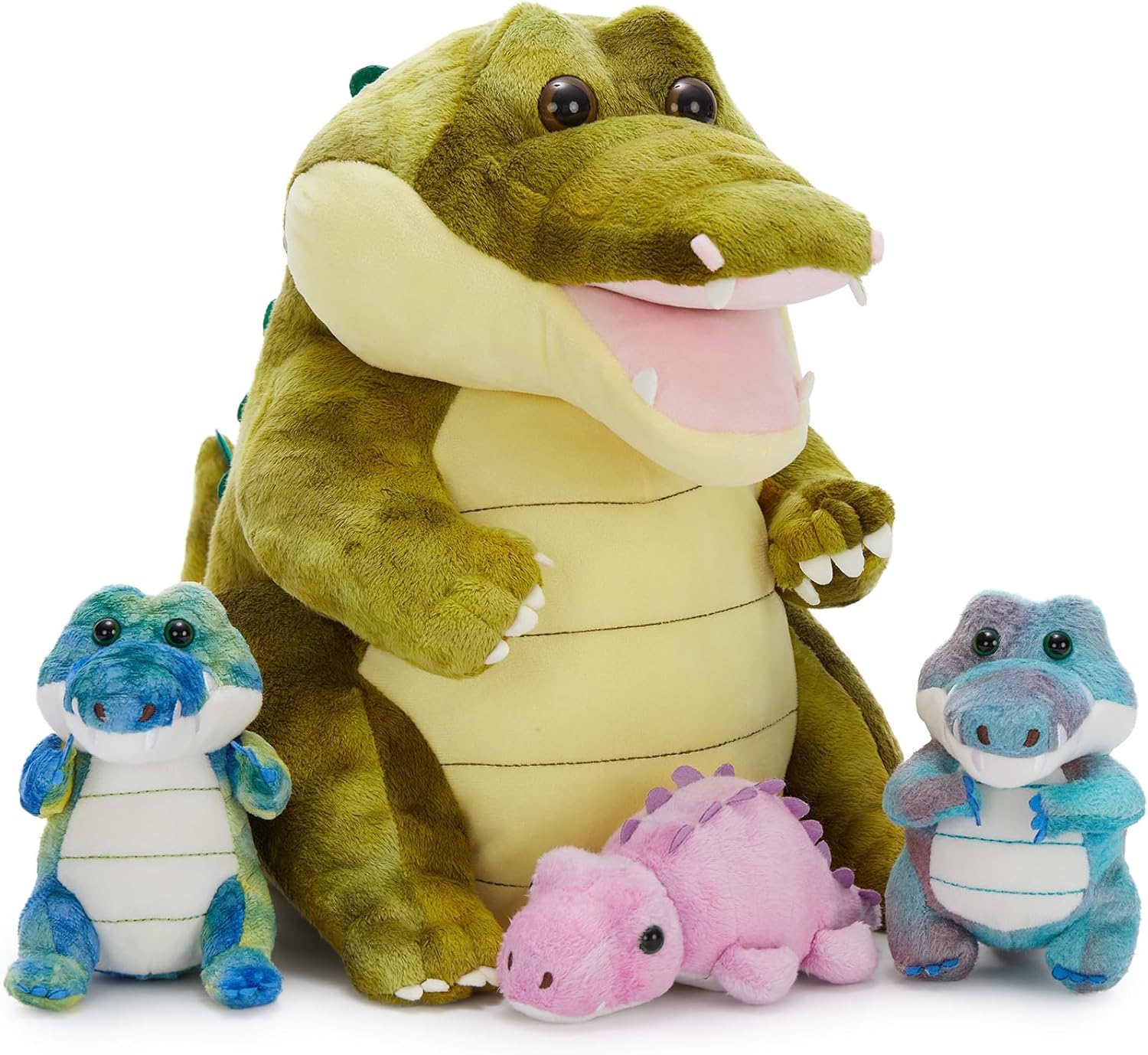 MorisMos Crocodile Stuffed Animal with 3 Baby Toys Inside