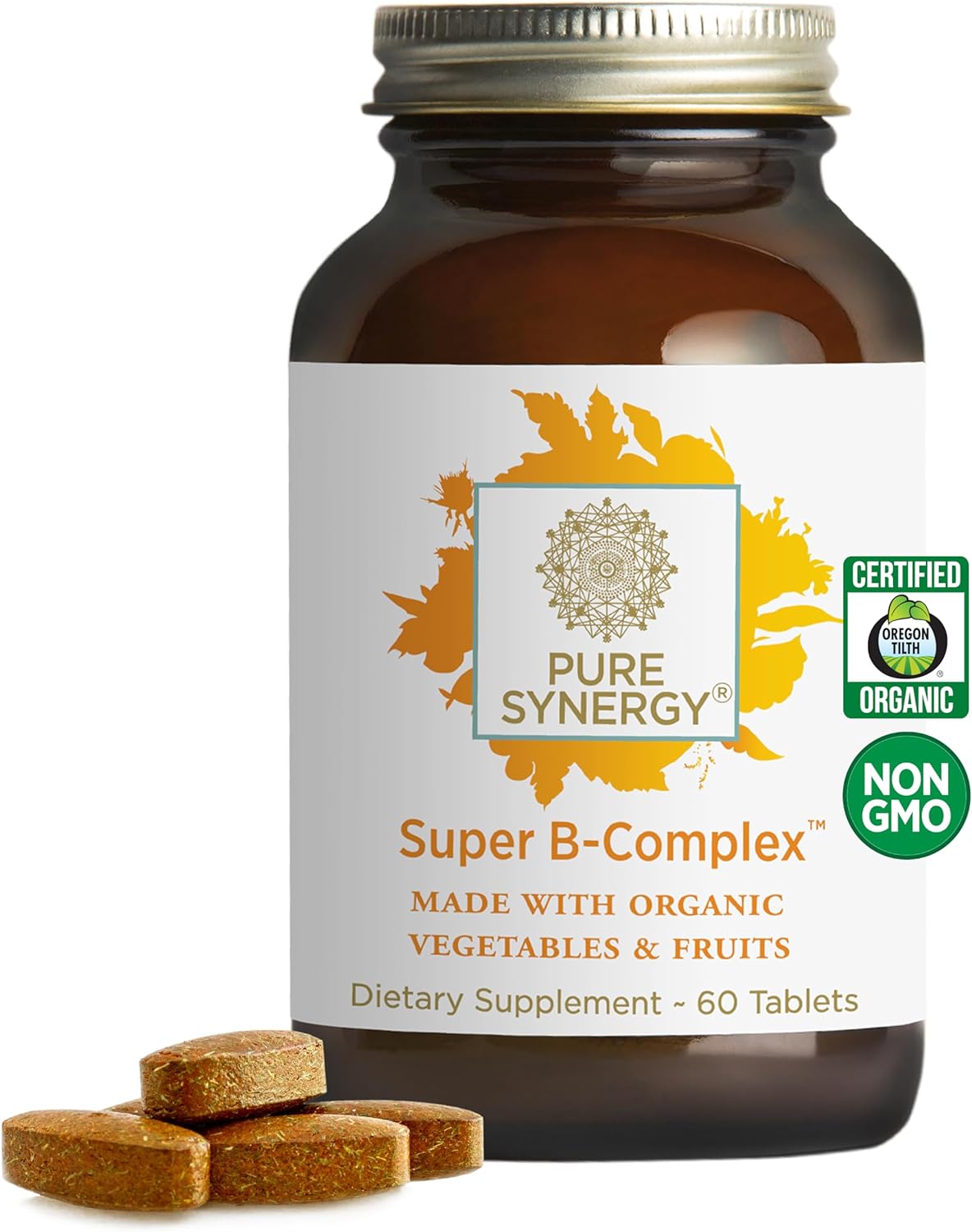 PURE SYNERGY Super B-Complex for Energy, Focus and Mood Support