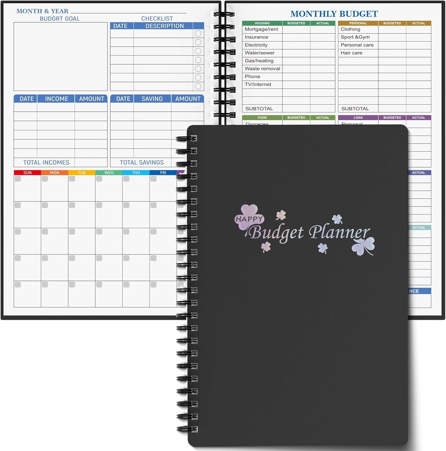 Effective Money Management Tool - Undated Finance Planner by Snootion