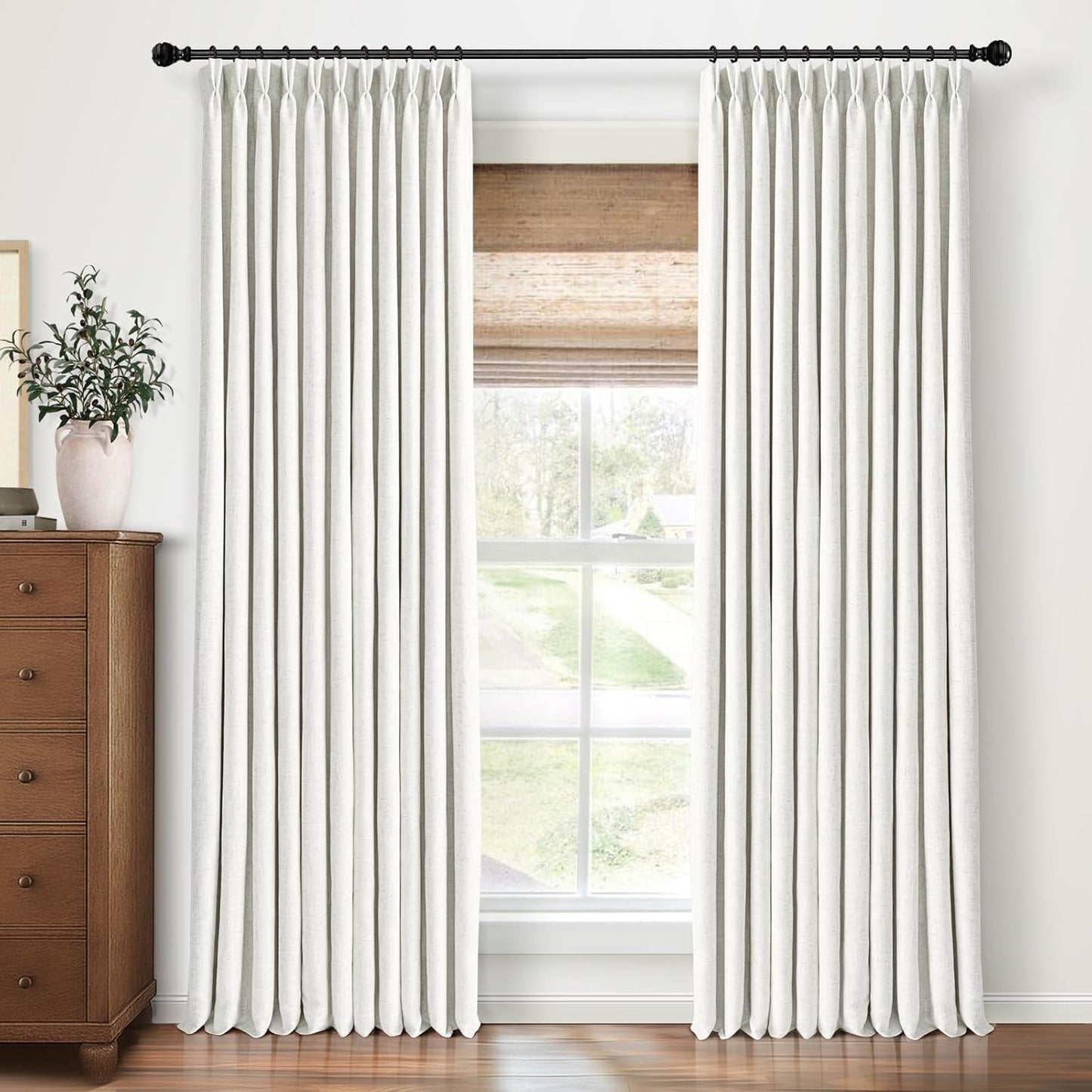Pinch Pleated Blackout Curtains for Bedroom and Living Room
