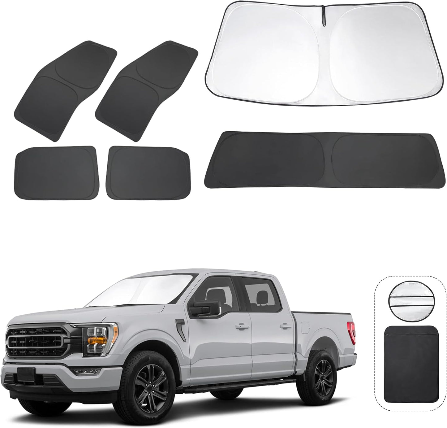 Custom Fit Windshield Sun Shade for 2021-2025 Ford F150 Models