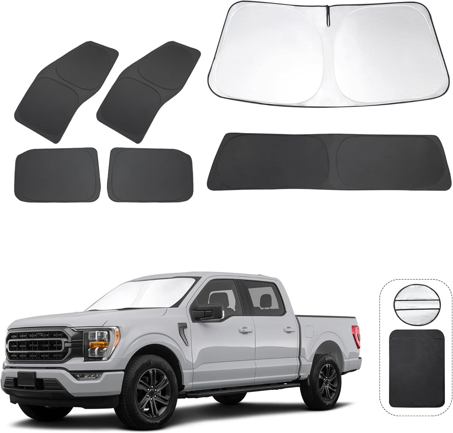 Custom Fit Windshield Sun Shade for 2021-2025 Ford F150 Models