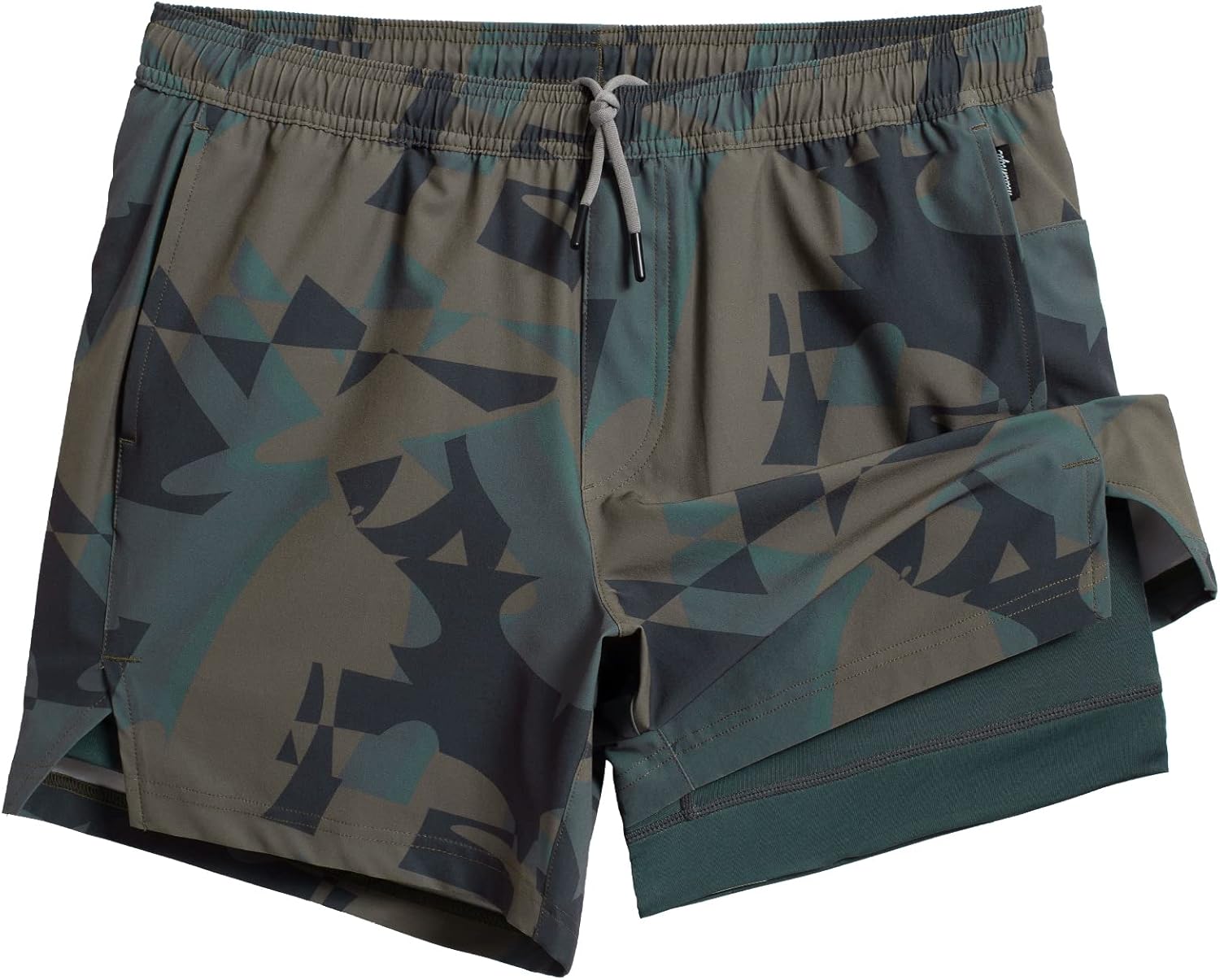 maamgic Mens 5in Gym Running Shorts - 2 in 1 Quick Dry Athletic