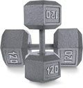 Cast Iron Hexagon Dumbbells Set of 2 - Compact Strength Training