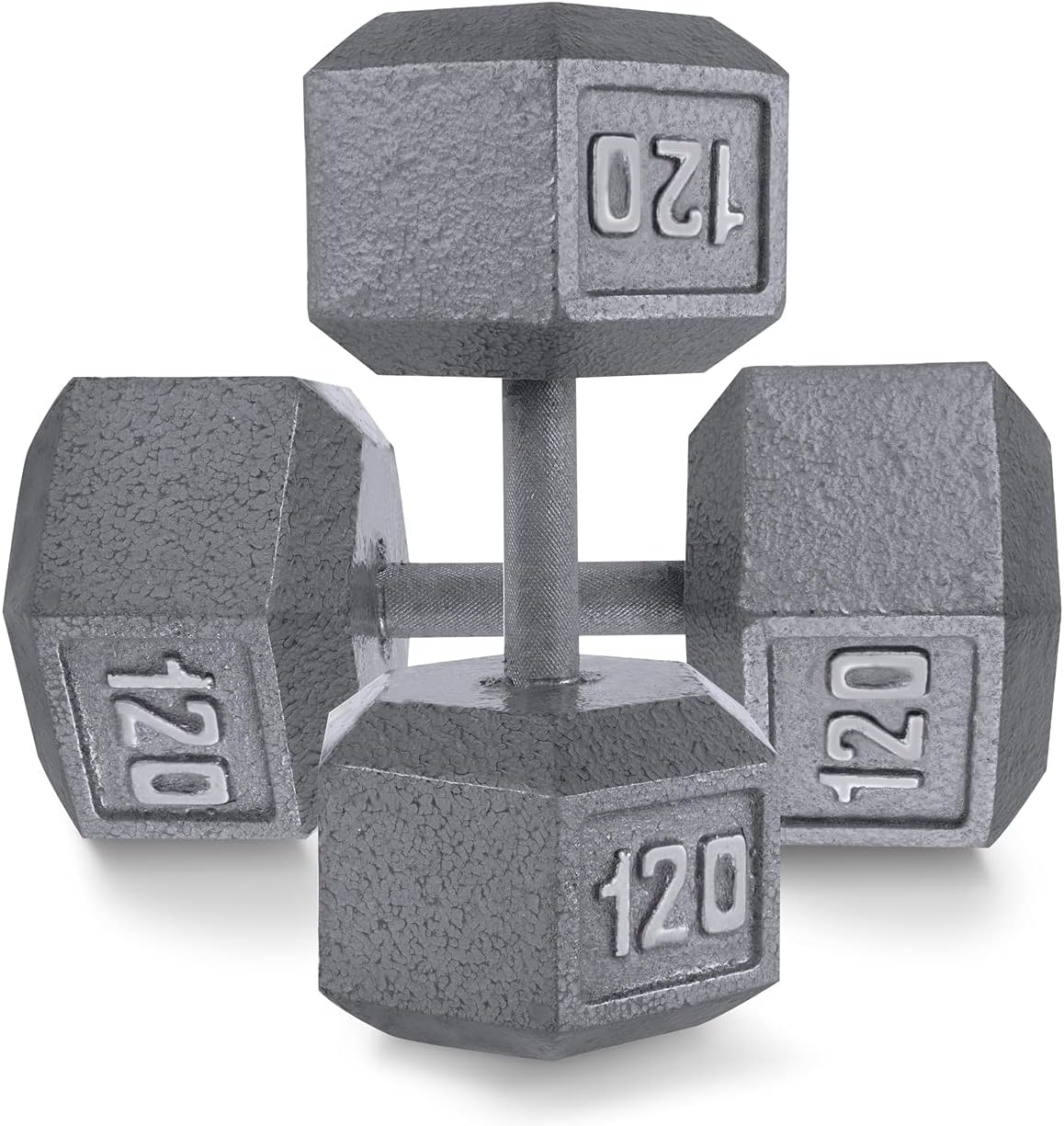 Cast Iron Hexagon Dumbbells for Strength Training and Fitness