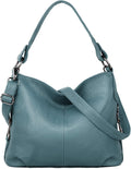 YALUXE Genuine Leather Shoulder Bags Stylish Hobo Handbag - Roomy