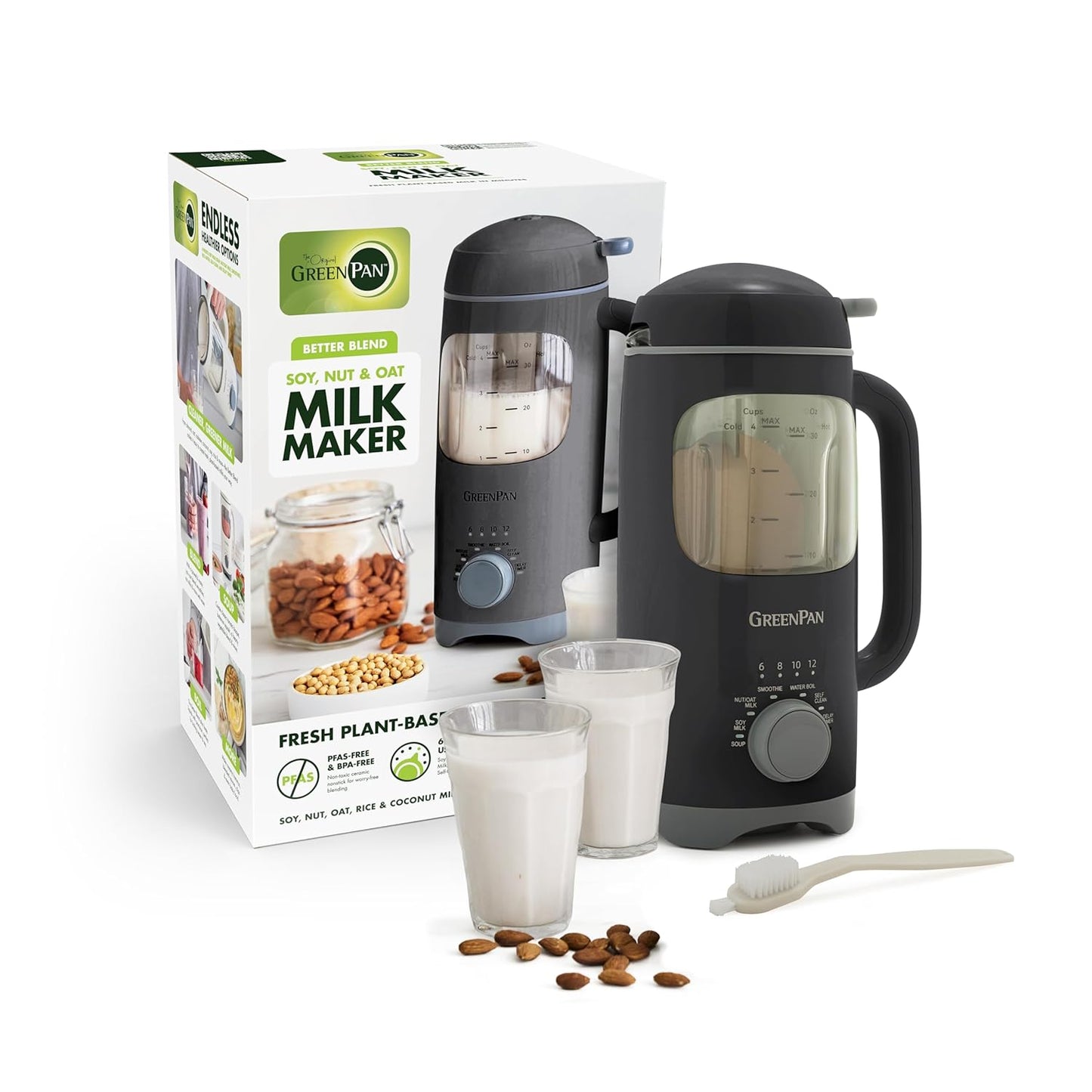 GreenPan Nut Milk Maker for Homemade Dairy-Free Milk & More