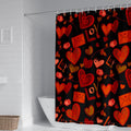 Romantic Red Rose Shower Curtain 72X72 - Waterproof Fabric