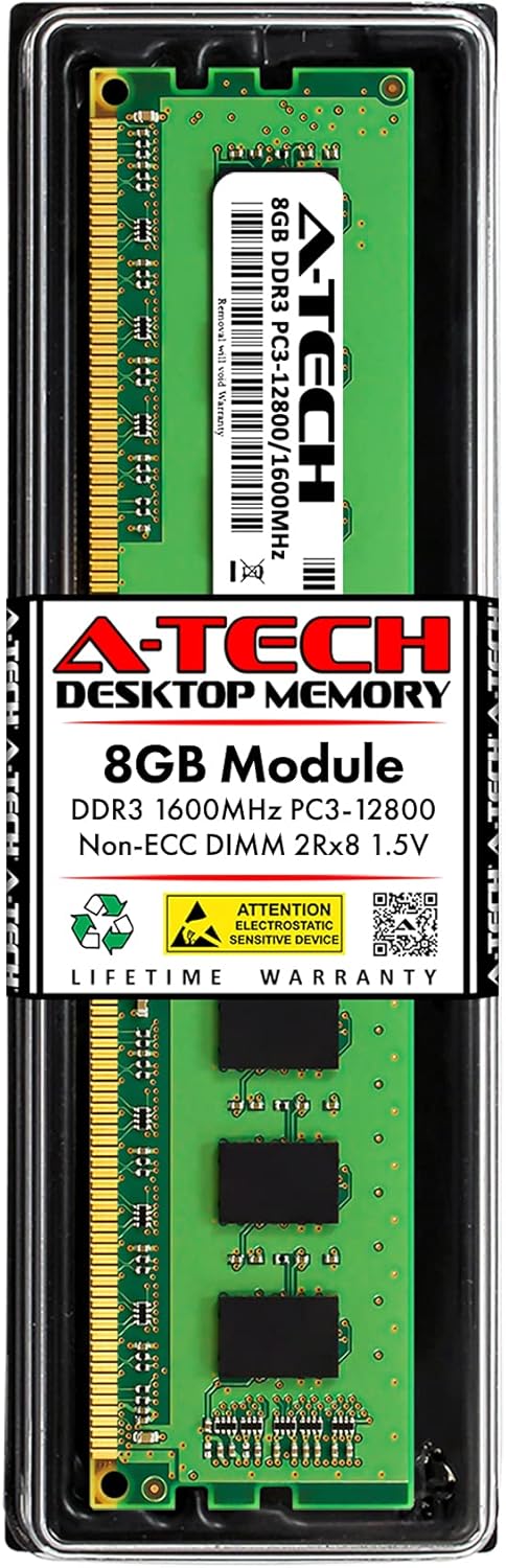 A-Tech 8GB RAM Replacement for Dell SNP66GKYC/8G - DDR3 1600MHz