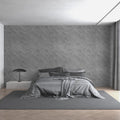 16 in x 1181 in Thick Grey Concrete Peel and Stick Wallpaper - Large