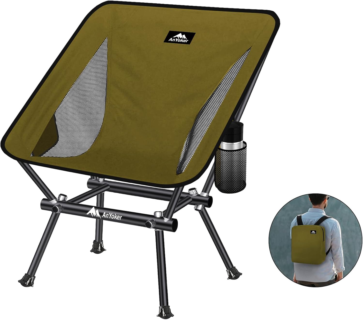 Compact & Portable Beach Chair Backpack - Lightweight & Patented