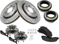 Front Brake Pad & Rotor Kit with Hub Bearing Assembly for Ford F-150
