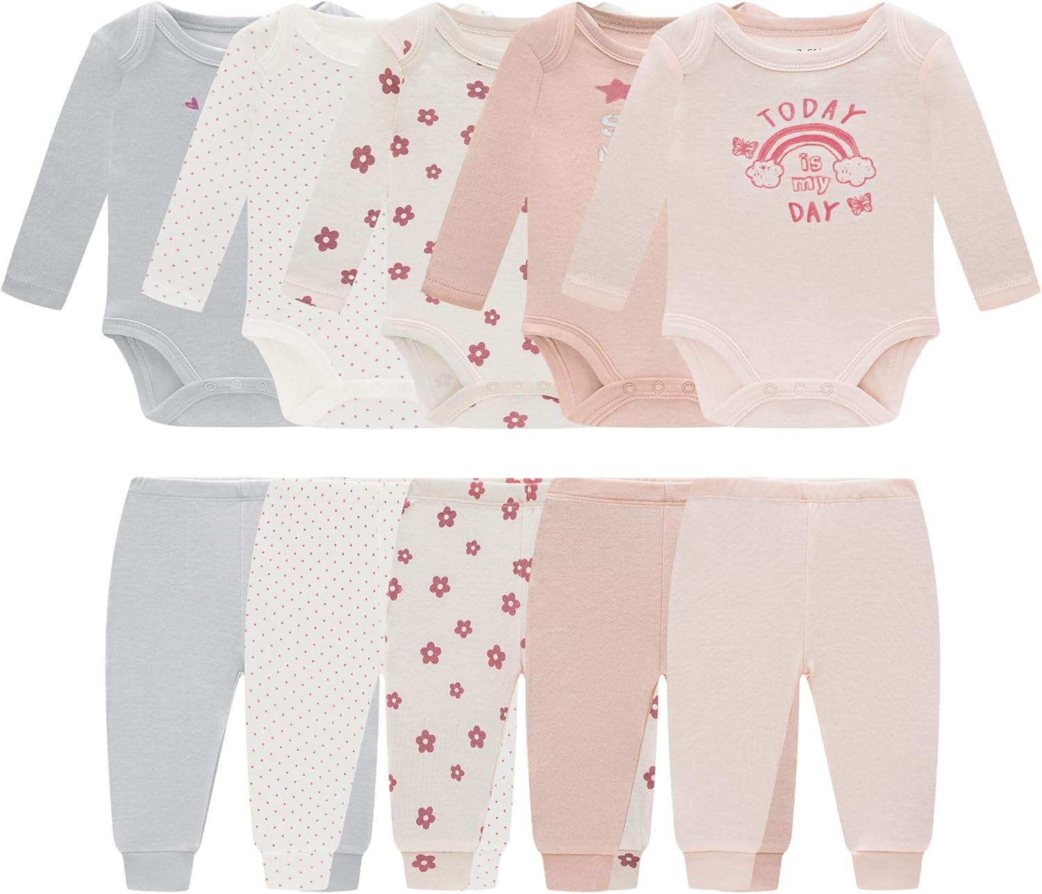 Baby Newborn Layette 10-Piece Clothing Set for Boys and Girls