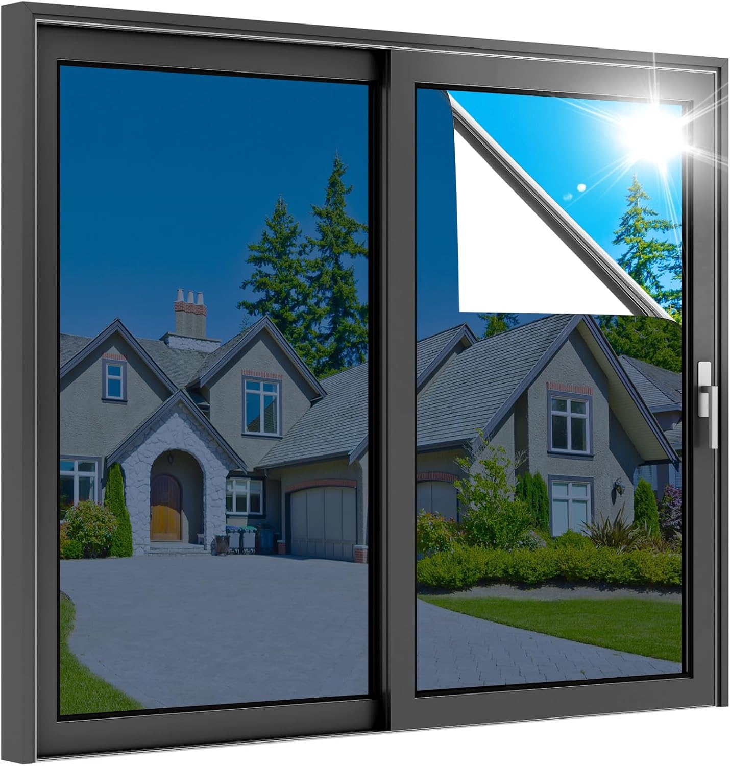 rabbitgoo One Way Window Privacy Film for Home Heat Control