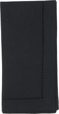SARO LIFESTYLE Hemstitched Border Dinner Napkin Set of 12 - Timeless