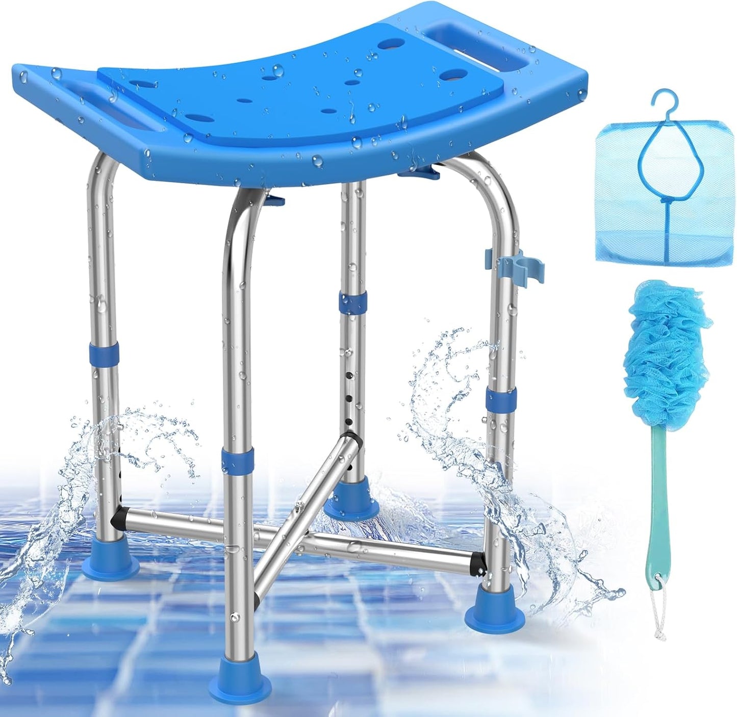 UGarden Adjustable Bath Chair - Sturdy & Comfortable!