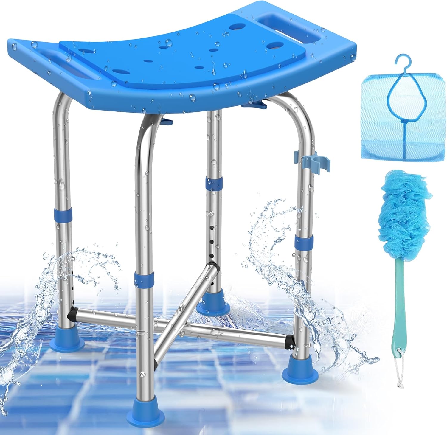 UGarden Adjustable Bath Chair - Sturdy & Comfortable!