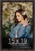 wallsthatspeak 15x19 Espresso Brown Picture Frame for Puzzles Posters